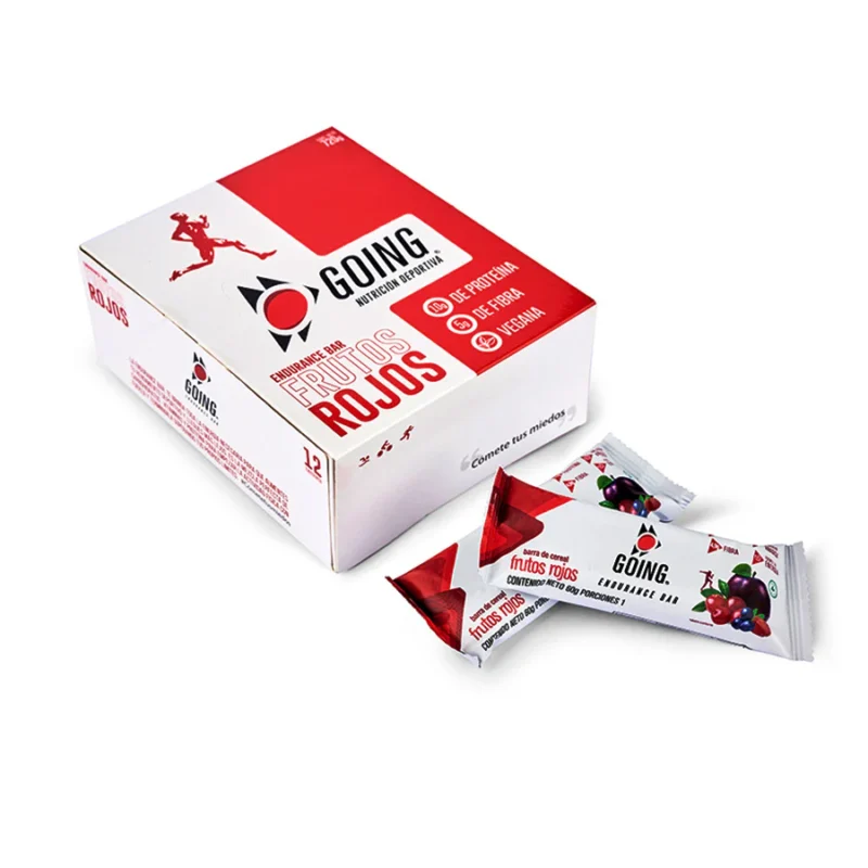 Barra Protéica Endurance Going x 12 unidades – Sabor Frutos Rojos